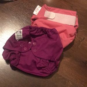 2 New Cloth Diaper Covers (Flip, Nicki)